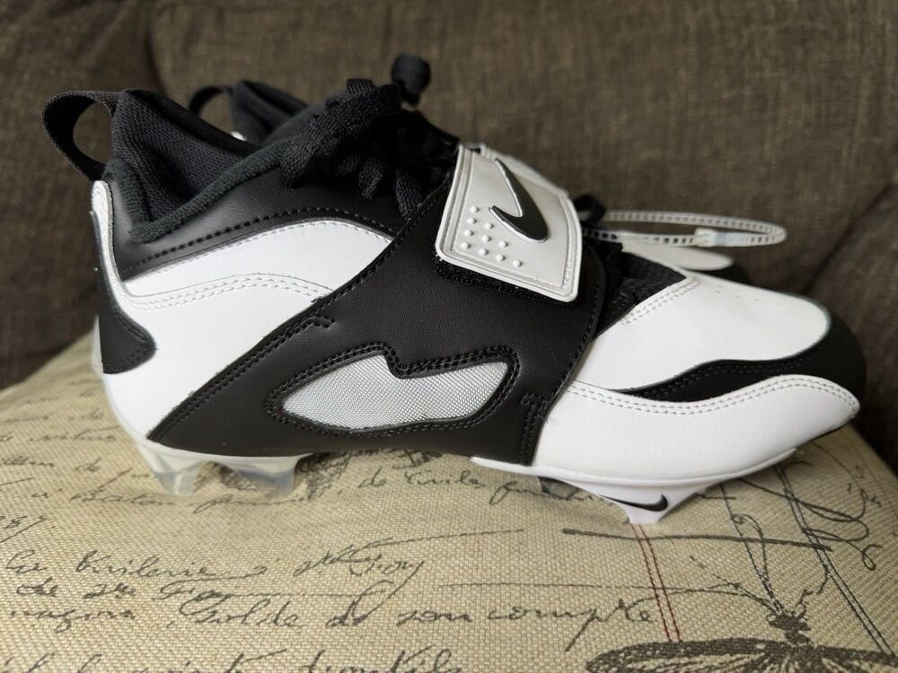 Nike Diamond Turf 93 TD Football Cleats Size 8 White Black HF5298-101 - Picture 5 of 10